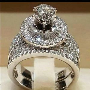 2pc wedding band set